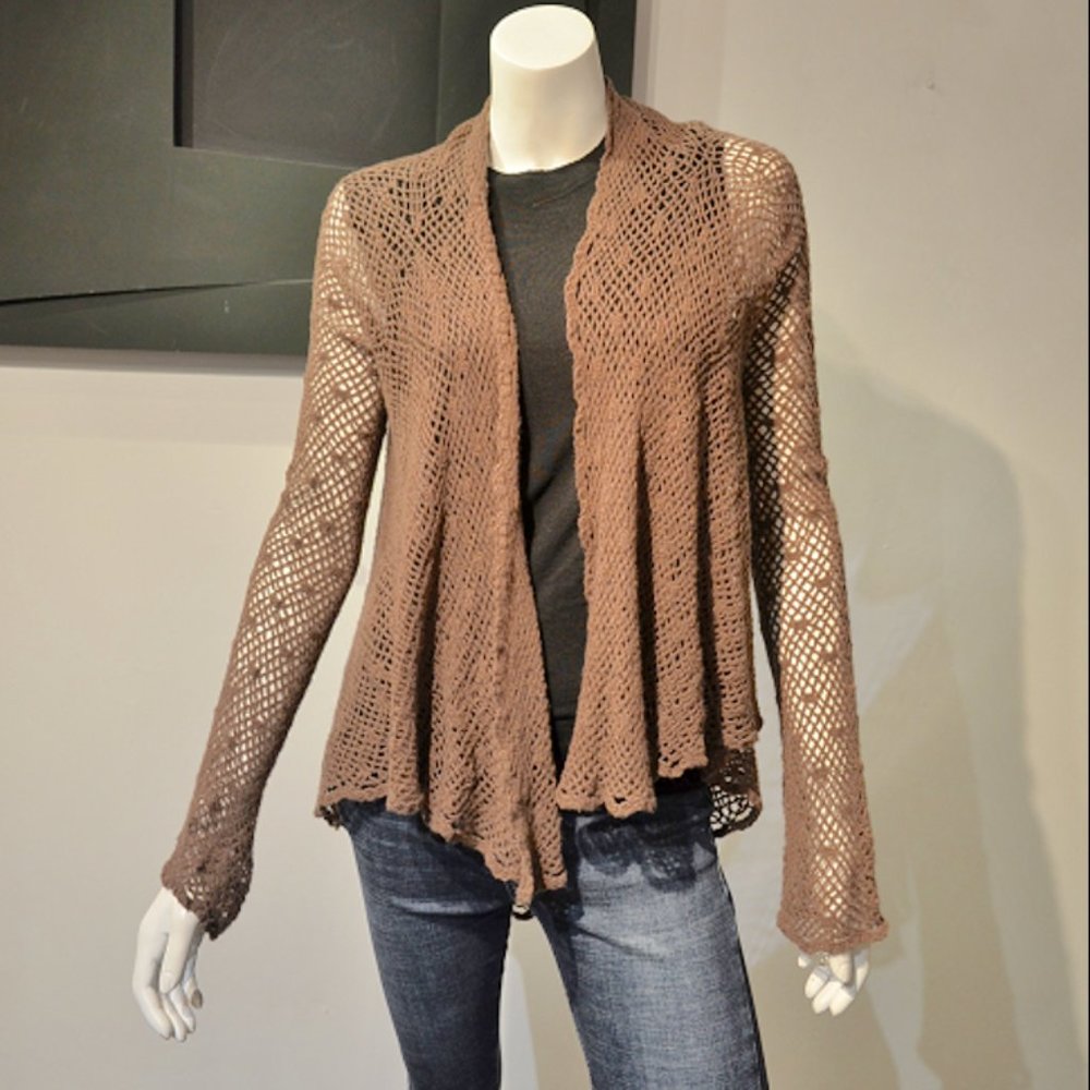 Vintage 90's Crochet Cashmere Cardi